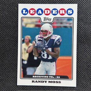 2008 Topps #295 Randy Moss New England Patriots